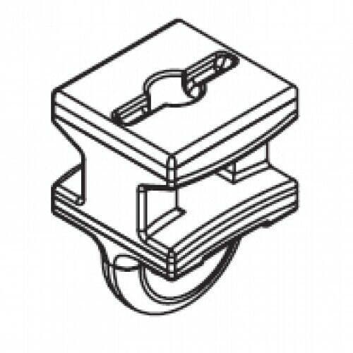 Silent Gliss 2C Curtain Track Gliders 10mm x 10mm x 14mm NEW Low